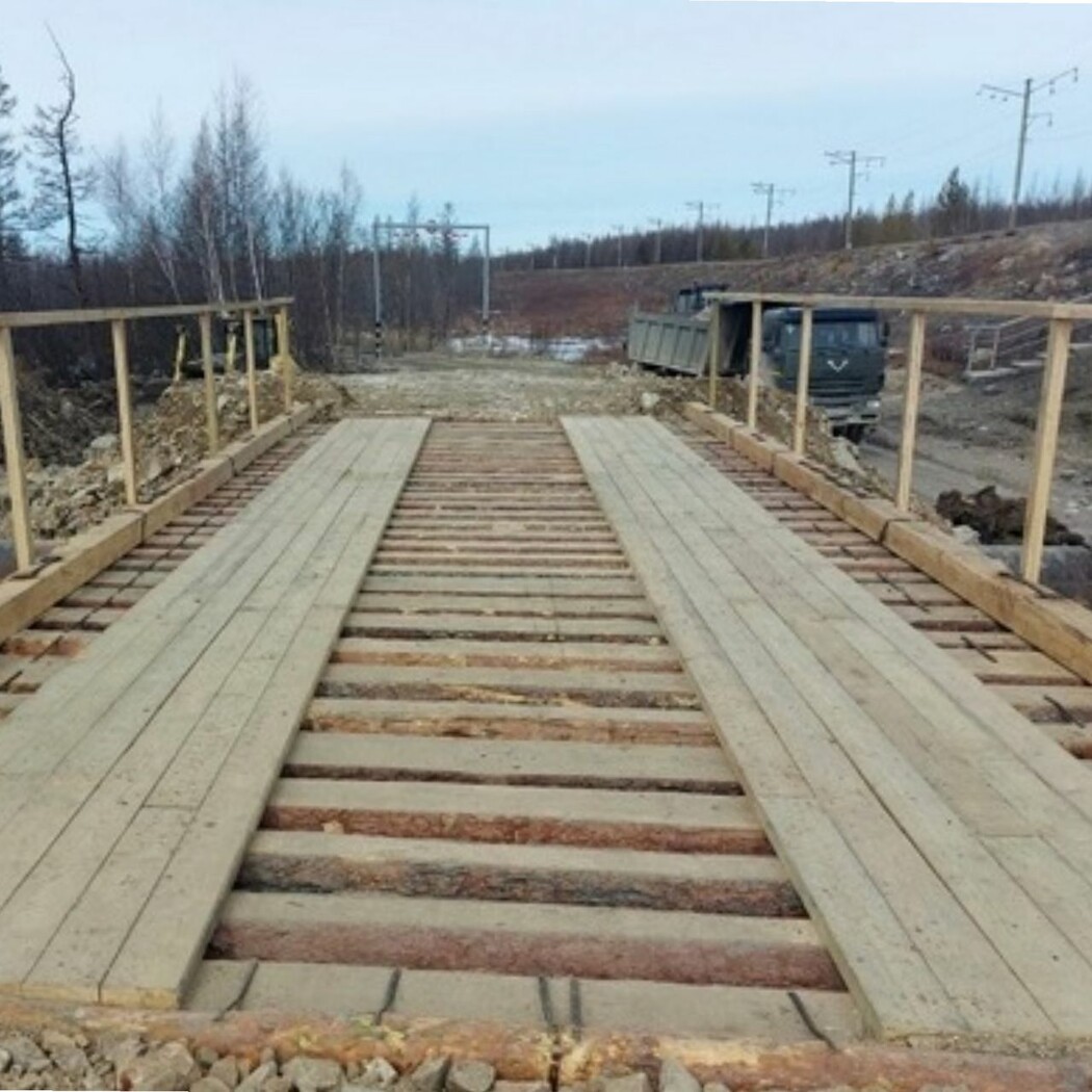 Строительство низководных деревянных мостов