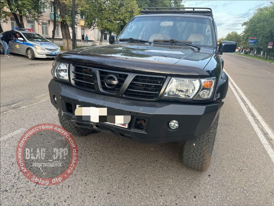 В центре Благовещенске друг в друга въехали четыре автомобиля | 04.09.2023  | Благовещенск - БезФормата