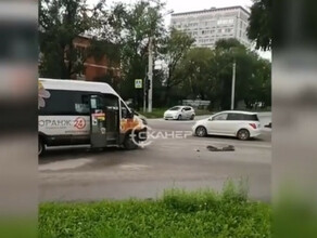 В Благовещенске в ДТП попал пассажирский автобус 