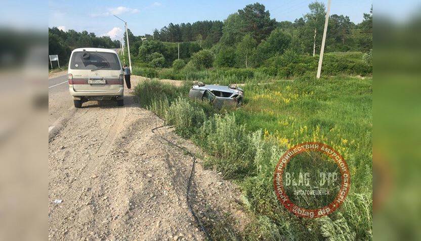 В Свободненском районе произошло ДТП с переворотом есть пострадавший