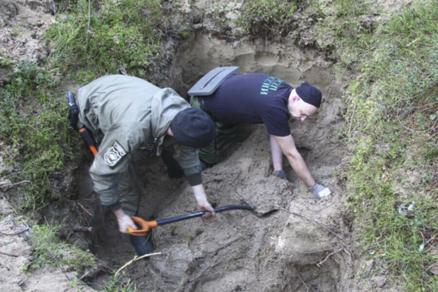 Останки амурского солдата нашли в Ленинградской области 