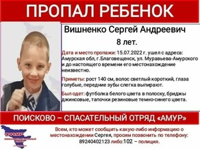 В Благовещенске пропал 8летний ребенок