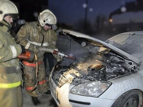 Утром в Тынде горел автомобиль