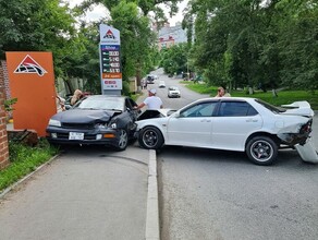 Погоню и таран устроили два водителя на городской улице Страсти подогрел неприличный жест