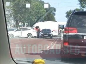 В центре Благовещенска произошло массовое ДТП