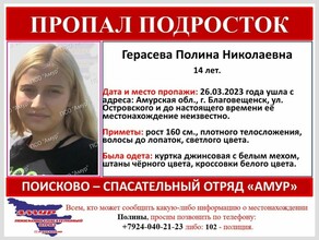 Ушла и не вернулась светловолосая девочкаподросток пропала в Благовещенске