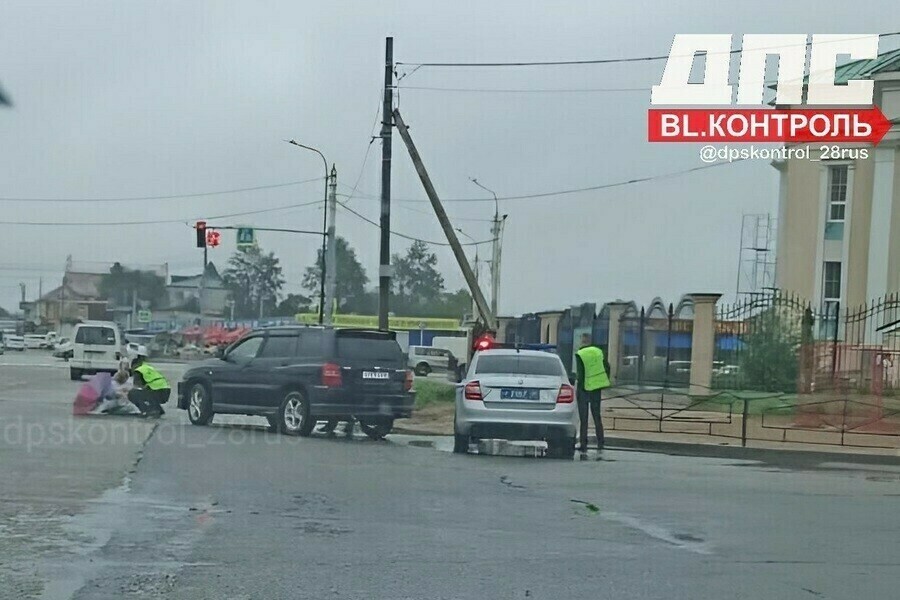 Госавтоинспекция Благовещенска рассказала о состоянии пешехода которого сбили в микрорайоне 