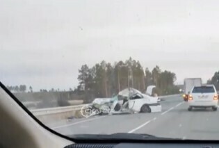 В Амурской области на трассе Чита  Хабаровск произошло лобовое столкновение со смертельным исходом