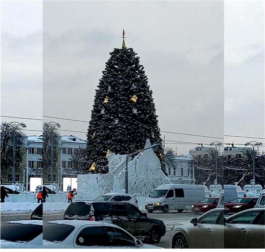 В главной елке Екатеринбурга признали яйцо 