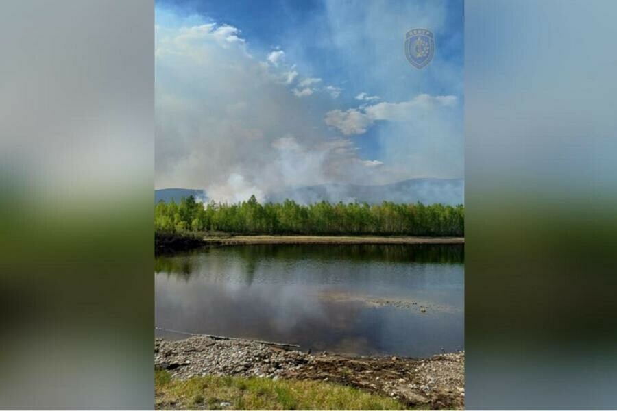 Готов пожарный поезд Людей просят не выходить из дома без масок близ амурского поселка продолжают тушить огонь