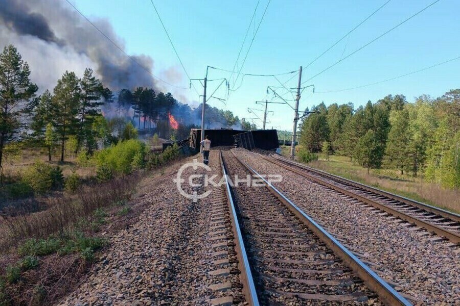 Движение на перегоне в Приамурье где сошли вагоны грузового поезда восстановили по одному пути Какие поезда задерживаются 