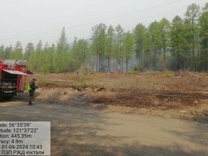 Близ амурского поселка продолжают тушить пожар фото 