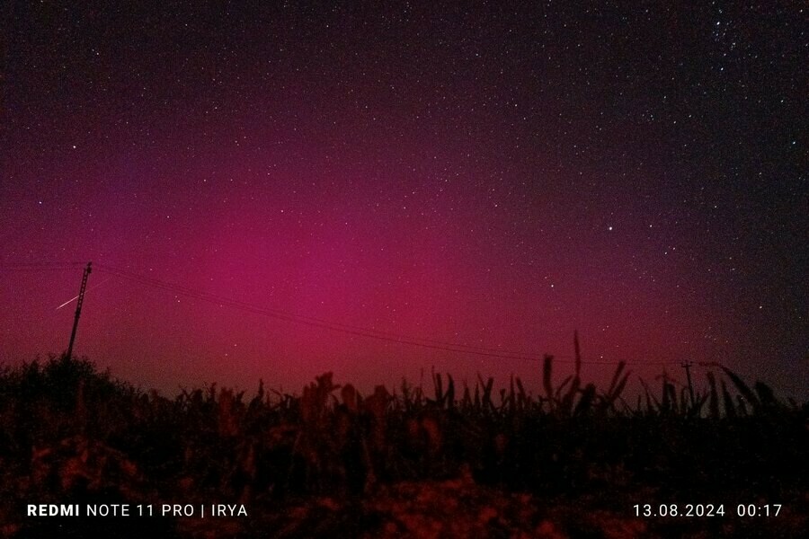 Пока все спали красивейшее северное сияние наблюдали под Благовещенском фото видео