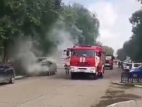 Второе авто за сутки сгорело в Благовещенске на этот раз на набережной видео