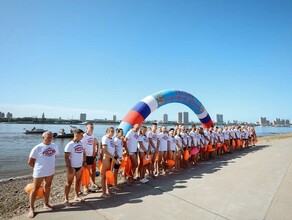 Состоялся грандиозный заплыв Дружба по Амуру между Благовещенском и Хэйхэ фото 