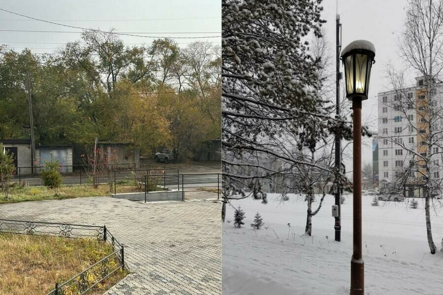 На юг Приамурья вернулось лето север засыпает снегом фото