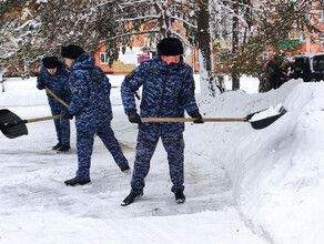 В Приамурье Росгвардия помогает ликвидировать последствия аномального снегопада видео