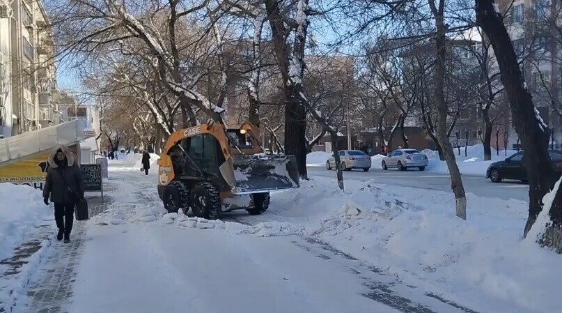 Где уберут снег и наледь в ближайшее время в Благовещенске Список улиц 