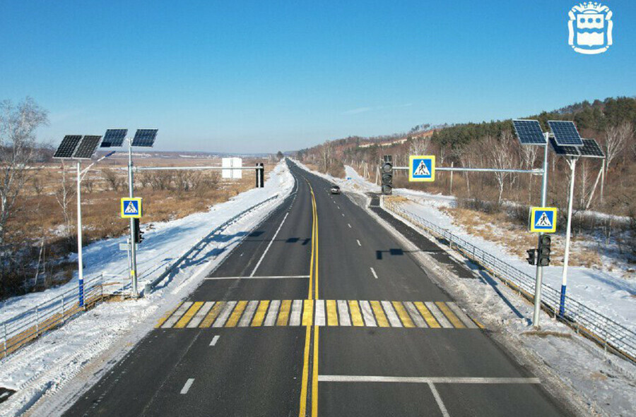 В Приамурье подходит к концу ремонт на трассе ведущей к городу президентского внимания