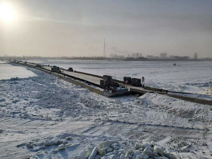 Понтонный мост между Благовещенском и Хэйхэ запустят 2 января