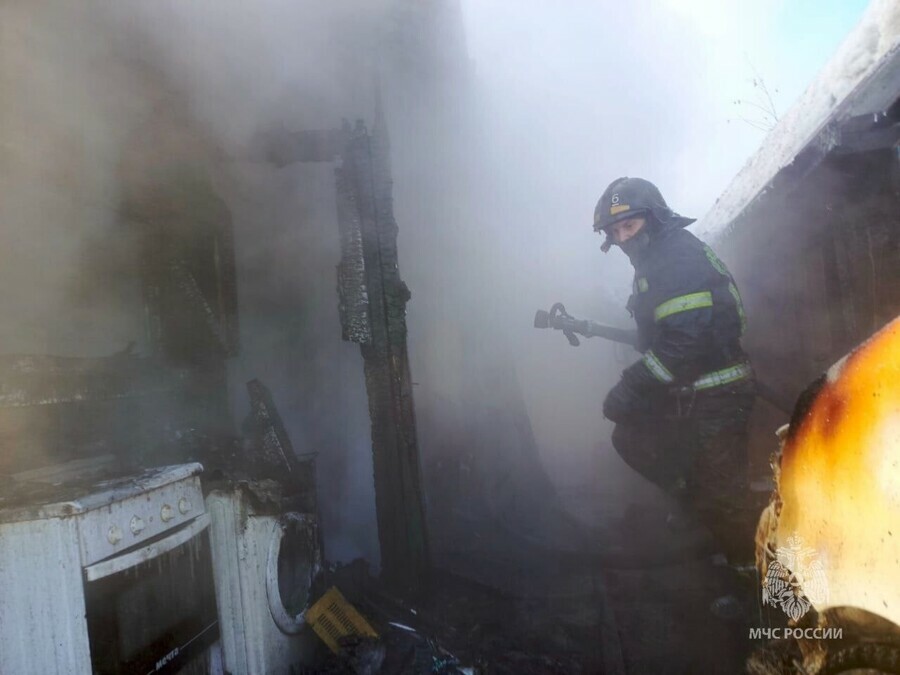 В Свободном при пожаре обгорел ребенок