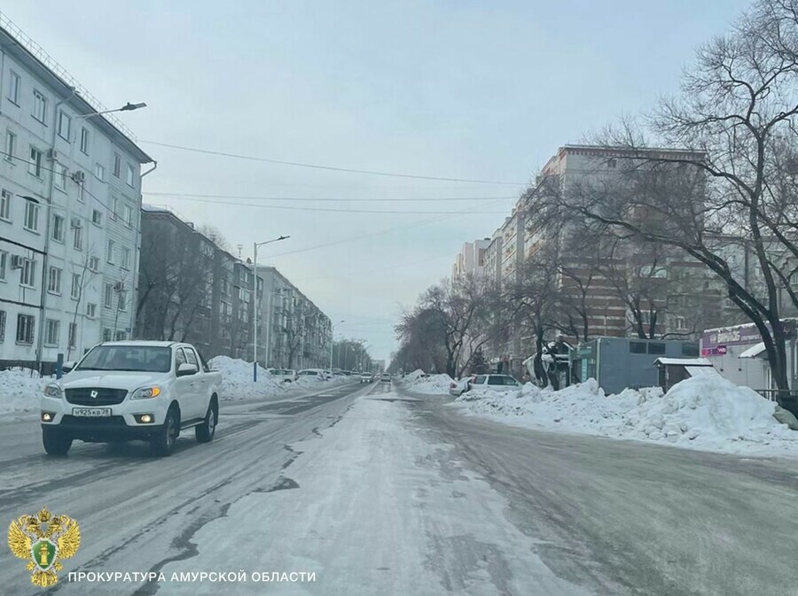 За скользкие дороги в Благовещенске вновь оштрафован директор ГСТК