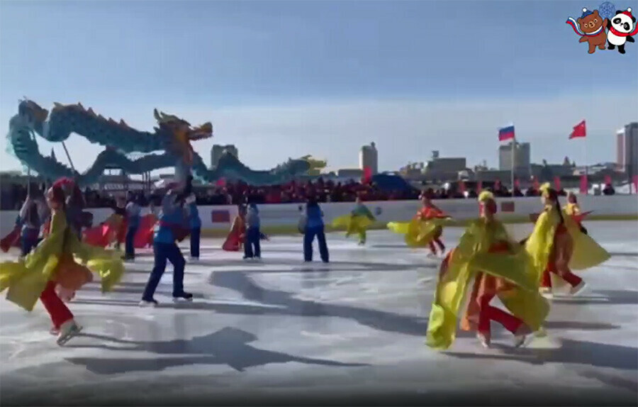 На Амуре в Благовещенске отрепетировали открытие зимнего фестиваля и поделились некоторыми секретами видео